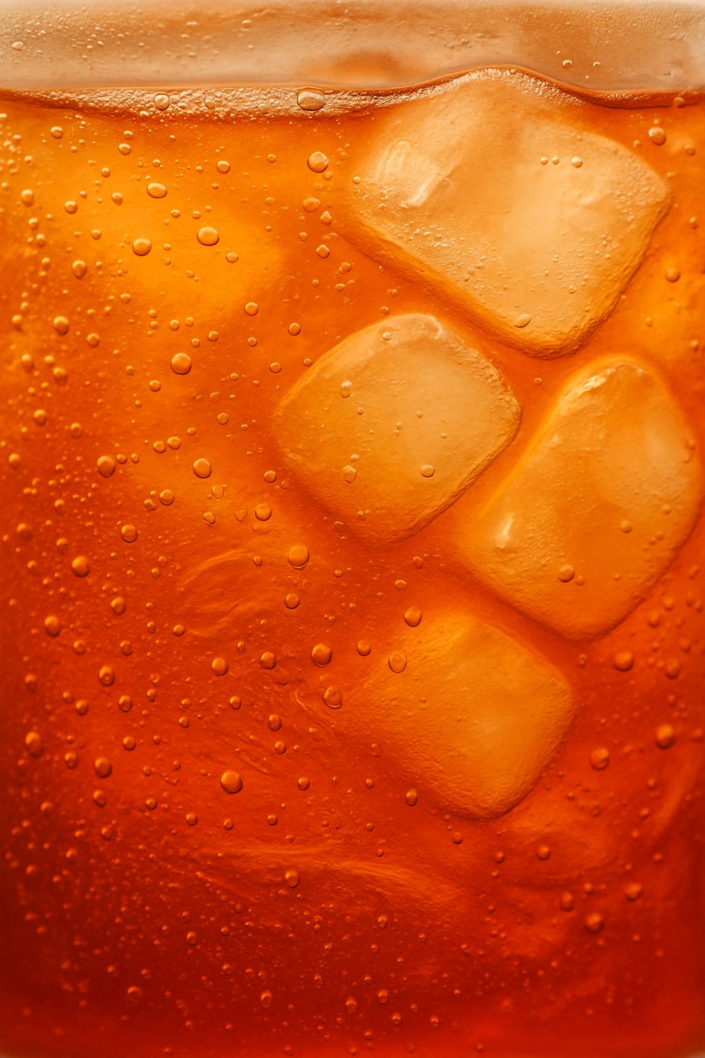 Orange drink with ice